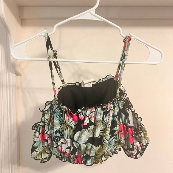 FINAL PRICE Beach Joy Bikini Tropical Swimsuit Top - Picture 1 of 7